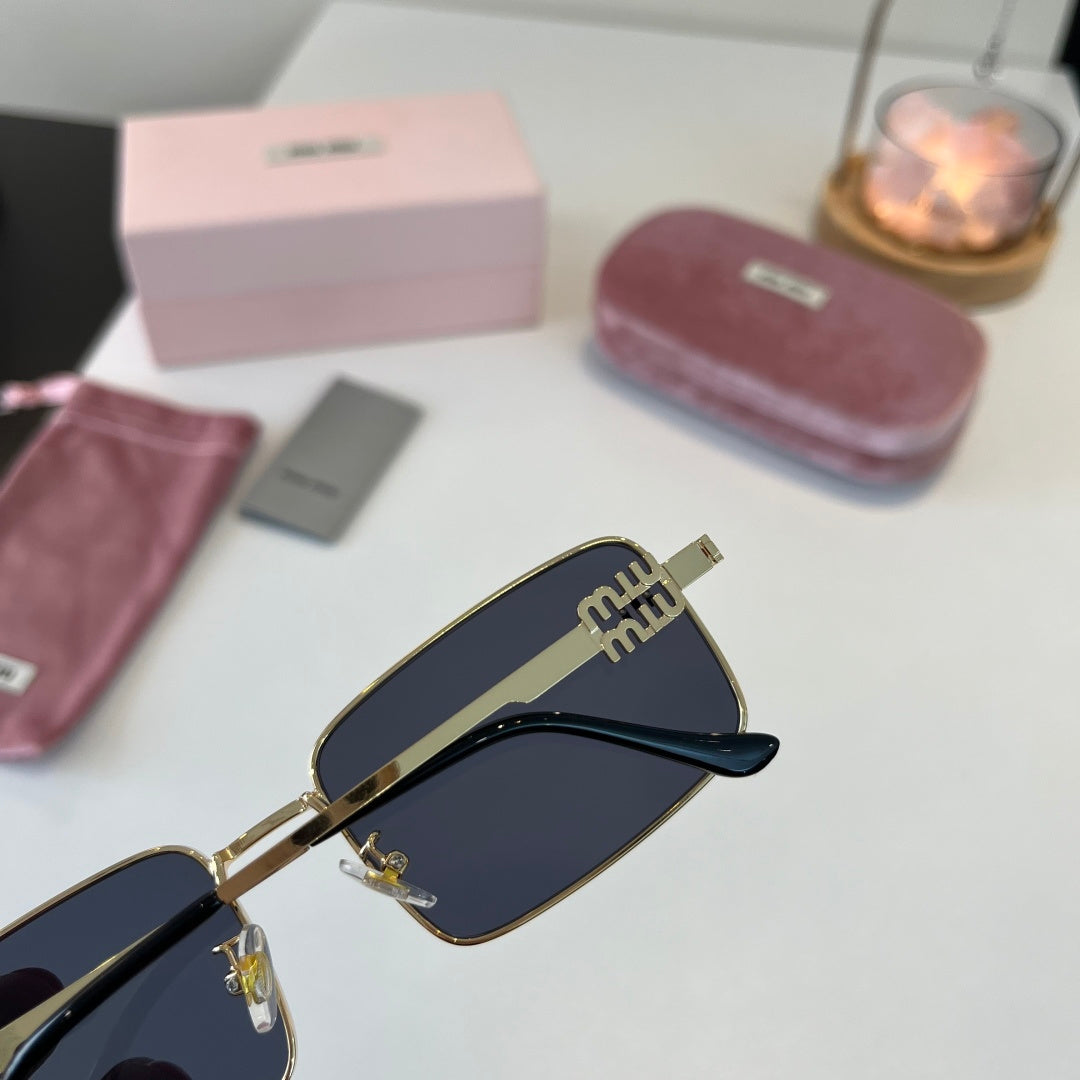Miu Miu Metal Fashion Blue Lens Sunglasses for Men & Women - detail image 7