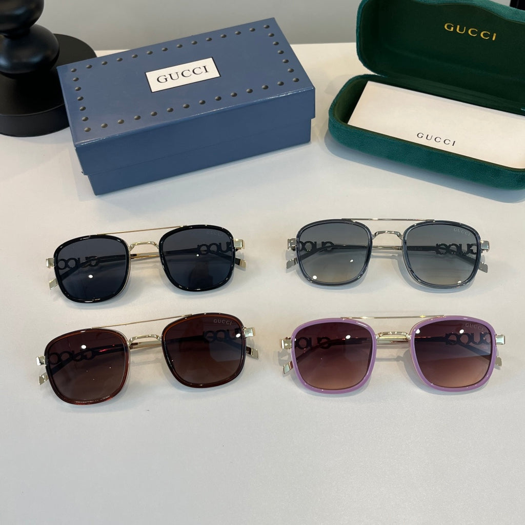 Gucci Oversized Silver Lens Sunglasses for Men & Women - 357776 - detail image 11
