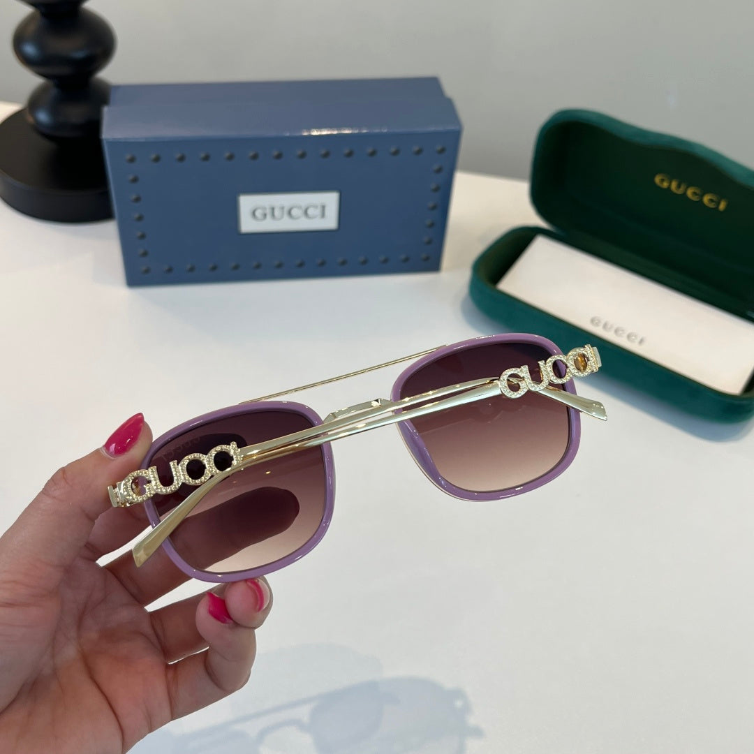 Gucci Oversized Red Lens Sunglasses for Men & Women - 357779 - detail image 8