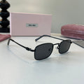 Miu Miu Metal Fashion Silver Lens Sunglasses for Men & Women - 358710