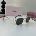 Miu Miu Metal Fashion Silver Lens Sunglasses for Men & Women - 487710