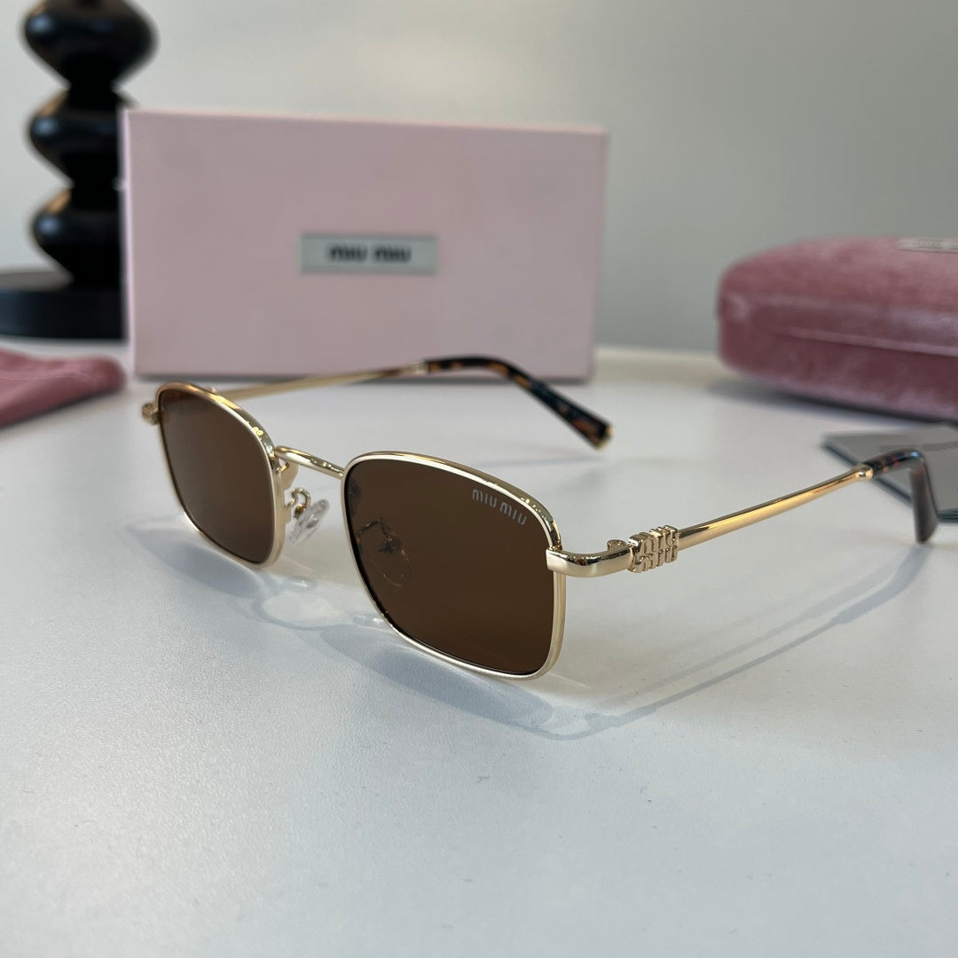 Miu Miu Metal Fashion Brown Lens Sunglasses for Men & Women - 487711 - detail image 3