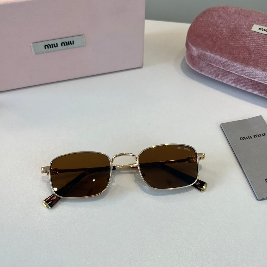Miu Miu Metal Fashion Brown Lens Sunglasses for Men & Women - 449763 - detail image 4