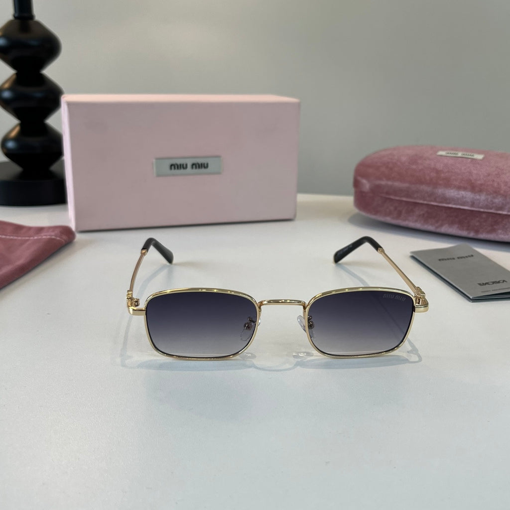 Miu Miu Metal Fashion Silver Lens Sunglasses for Men & Women - 399223 - detail image 2