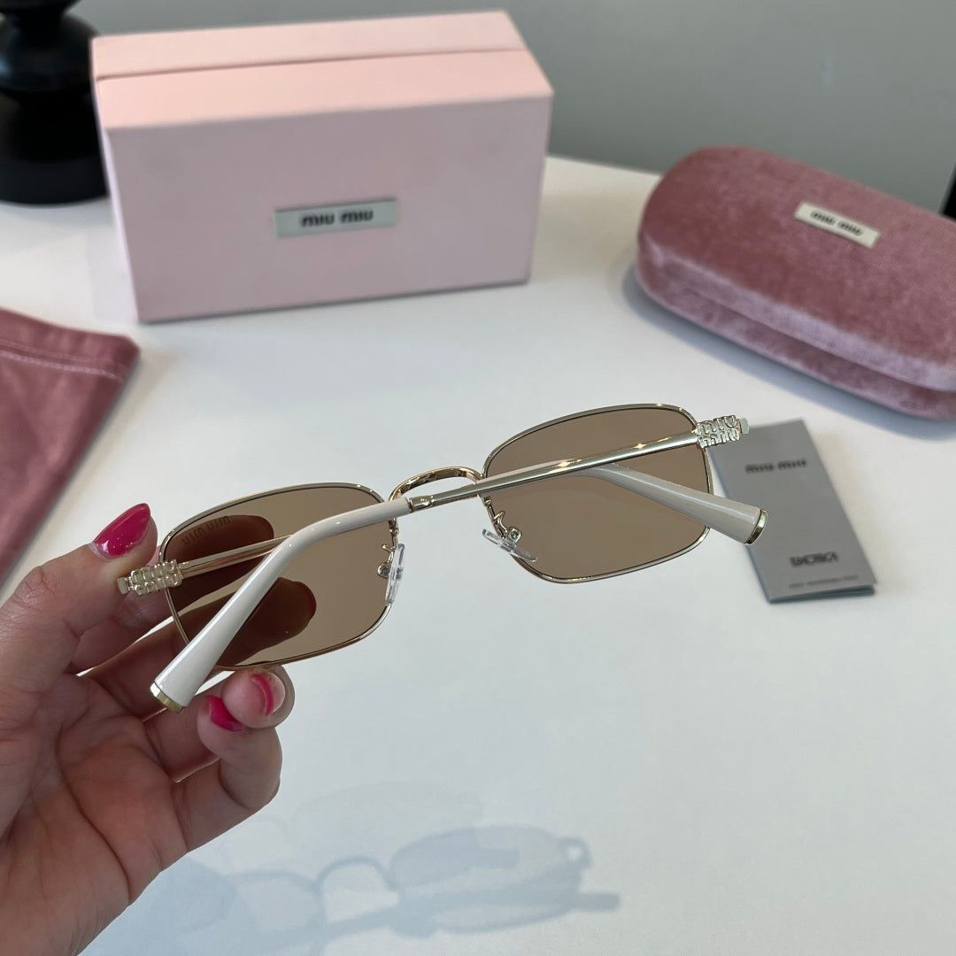 Miu Miu Metal Fashion Brown Lens Sunglasses for Men & Women - 358714 - detail image 8