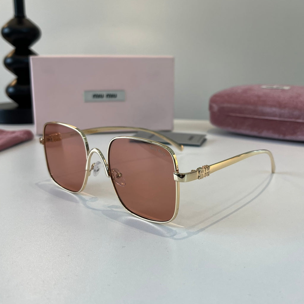Miu Miu Metal Fashion Red Lens Sunglasses for Men & Women - 449767 - detail image 3