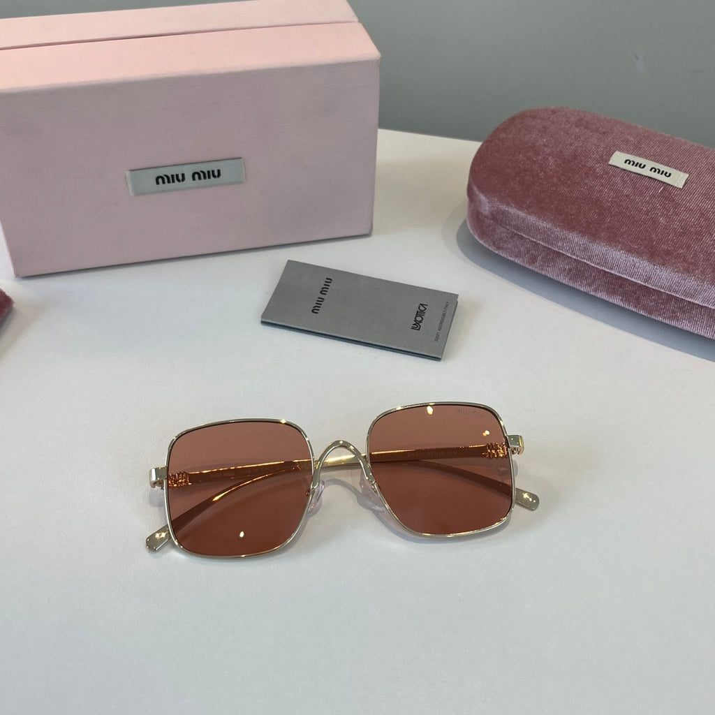 Miu Miu Metal Fashion Red Lens Sunglasses for Men & Women - 449767 - detail image 5