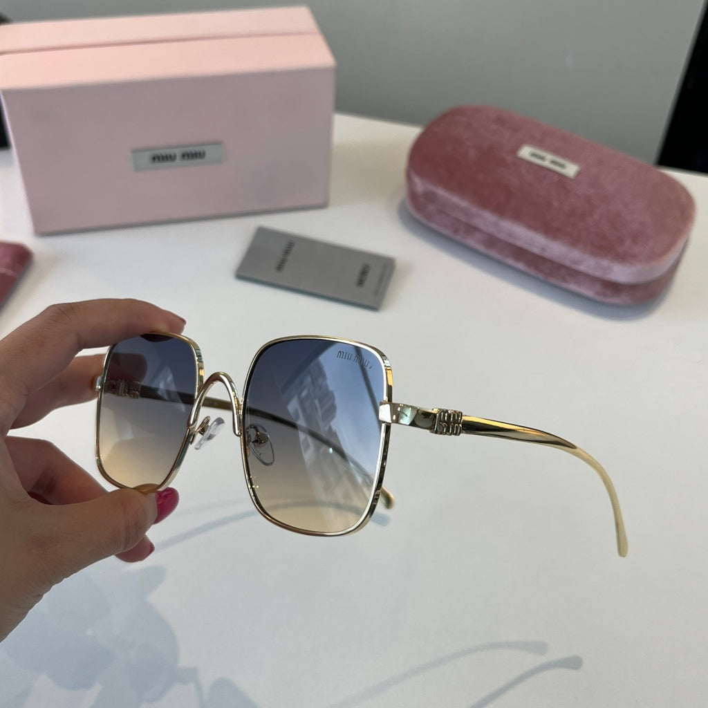 Miu Miu Metal Fashion Silver Lens Sunglasses for Men & Women - 487716 - detail image 4
