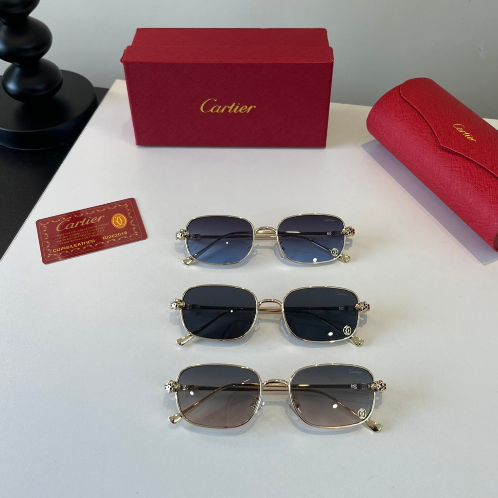 Cartier Lightweight Metal Rimless Silver Lens Sunglasses for Men & Wo - 493685 - detail image 11