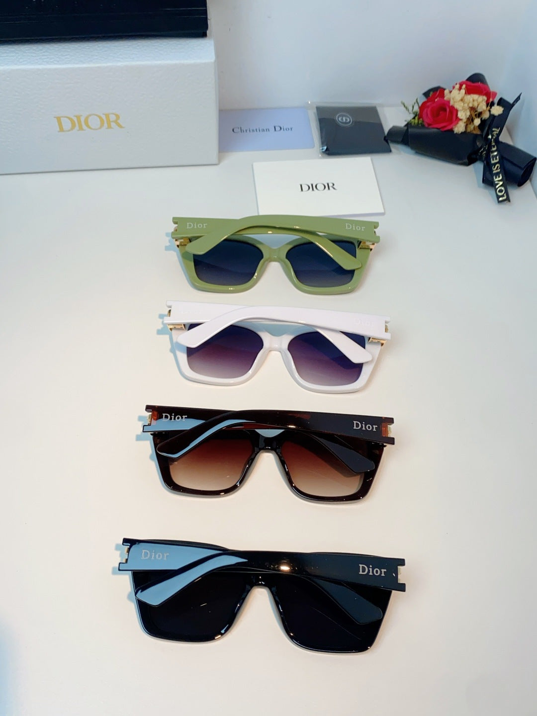 Dior Metal Square Purple Lens Sunglasses for Men & Women - detail image 11