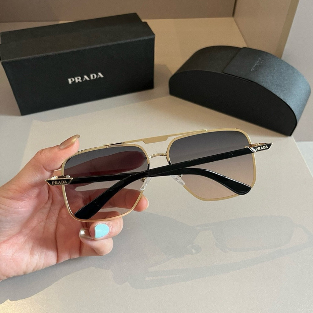 Prada Polarized Fashion Silver Lens Sunglasses for Men - 487101 - detail image 4