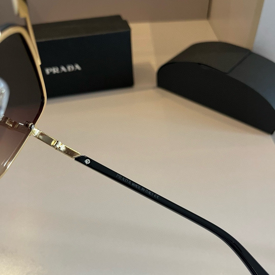 Prada Polarized Fashion Gold Lens Sunglasses for Men - 432050 - detail image 9