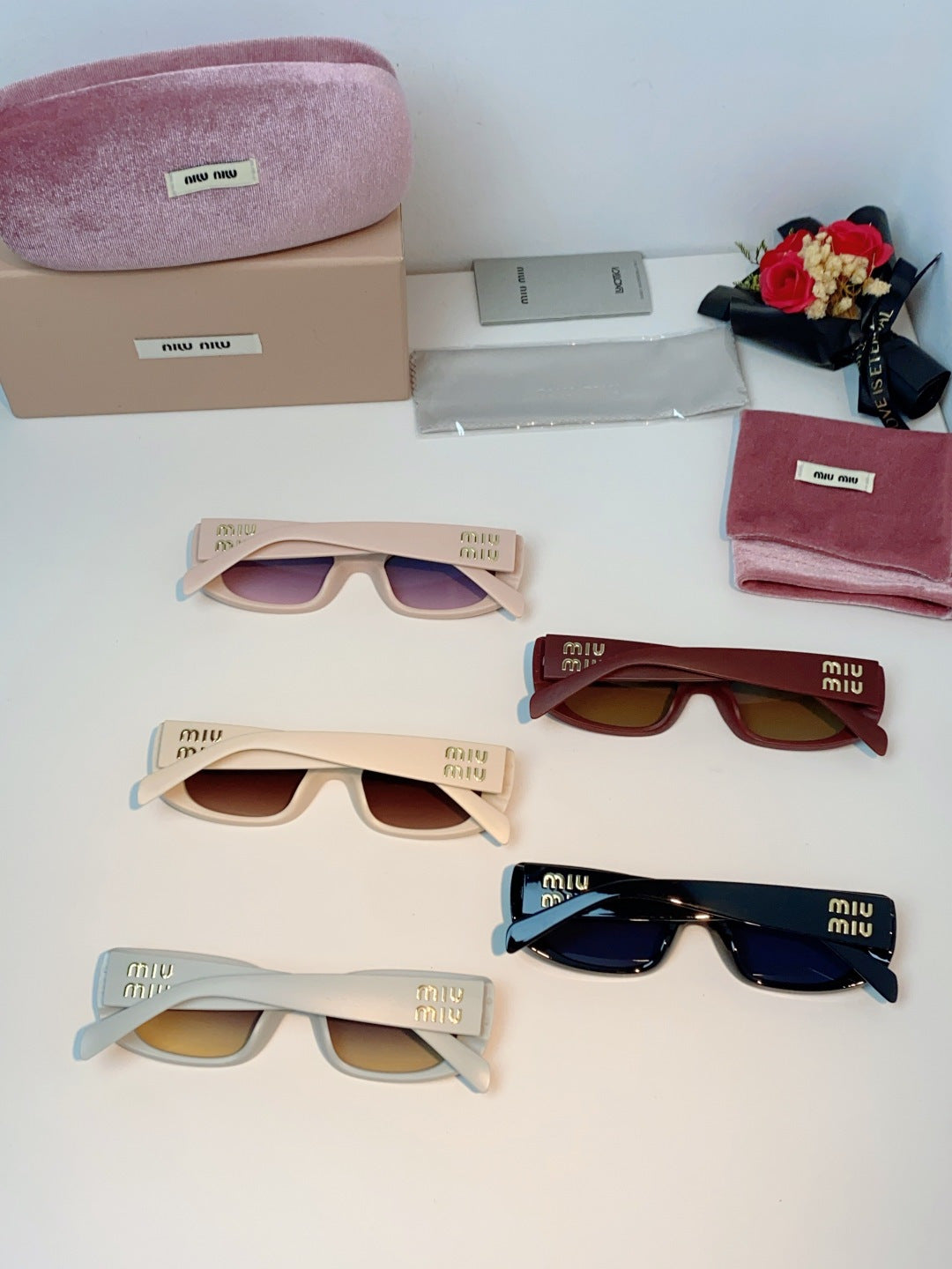 Miu Miu Square Gray Lens Sunglasses for Men & Women - 487553 - detail image 11