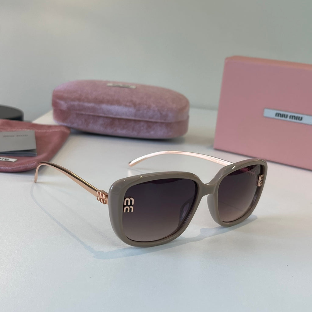 Miu Miu Fashion Silver Lens Sunglasses for Men & Women - 416189