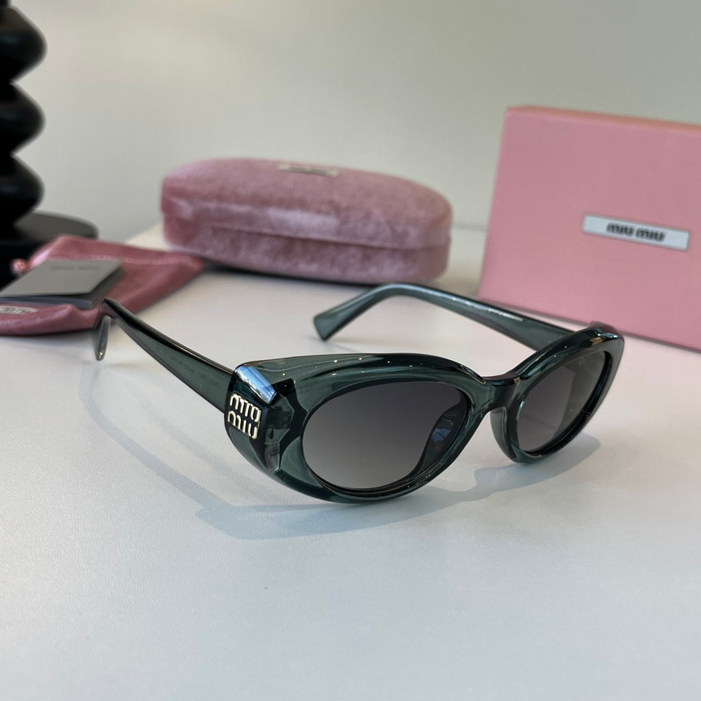 Miu Miu Cat-Eye Black Lens Sunglasses for Men & Women - 449675