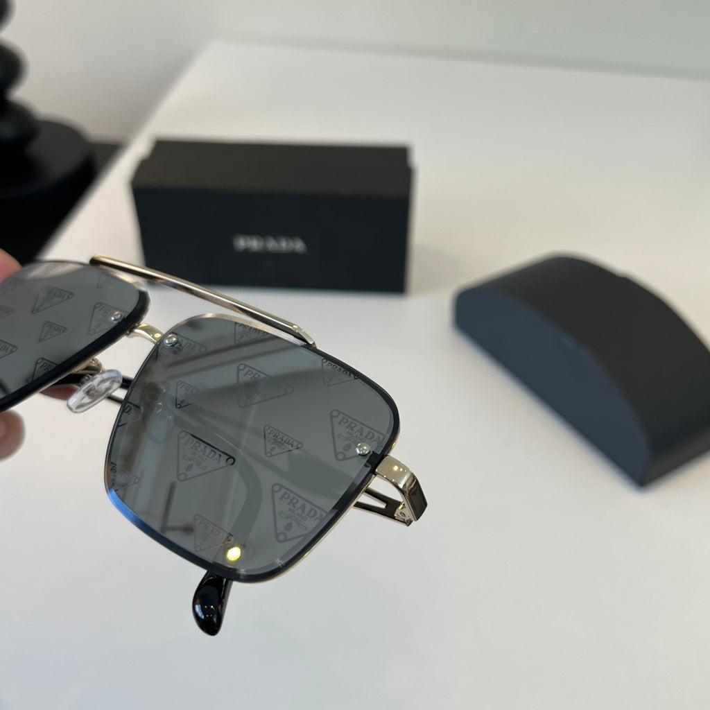 Prada Polarized Fashion Silver Lens Sunglasses for Men - 432039 - detail image 7