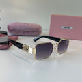 Miu Miu Fashion Silver Lens Sunglasses for Men & Women - 383010