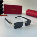 Cartier Lightweight Metal Rimless Silver Lens Sunglasses for Men & Wo - 449458