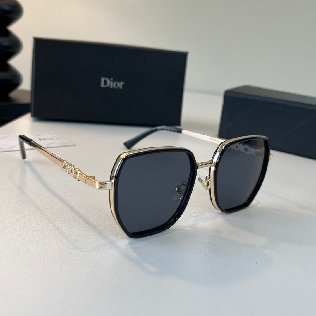 Dior Fashion Black Lens Sunglasses for Men & Women - 398720