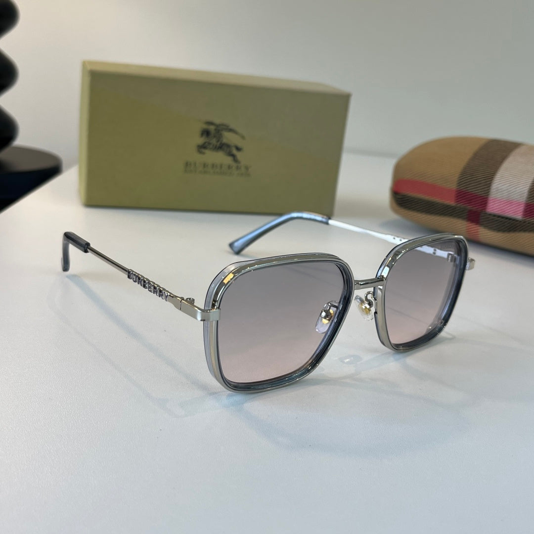Burberry Fashion Silver Lens Sunglasses for Men & Women - 432521