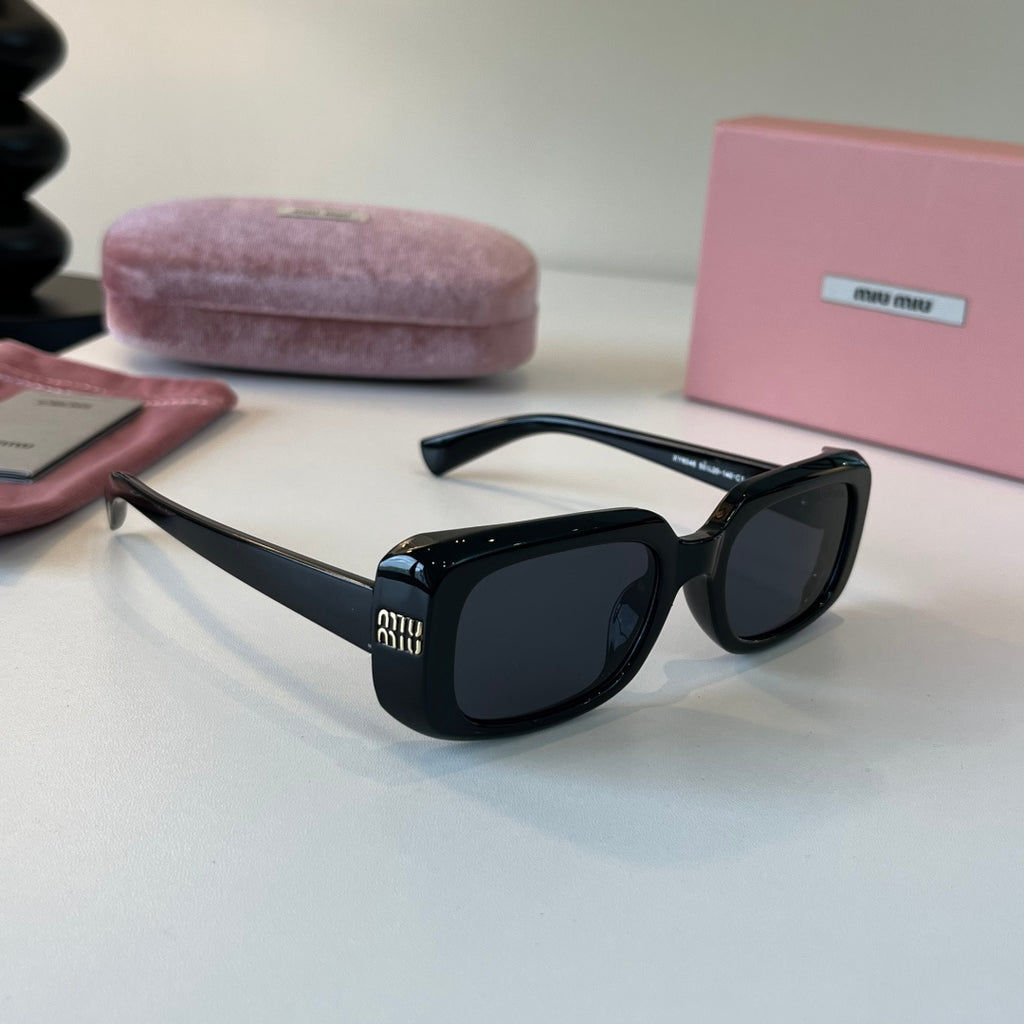 Miu Miu Fashion Black Lens Sunglasses for Men & Women - 399176