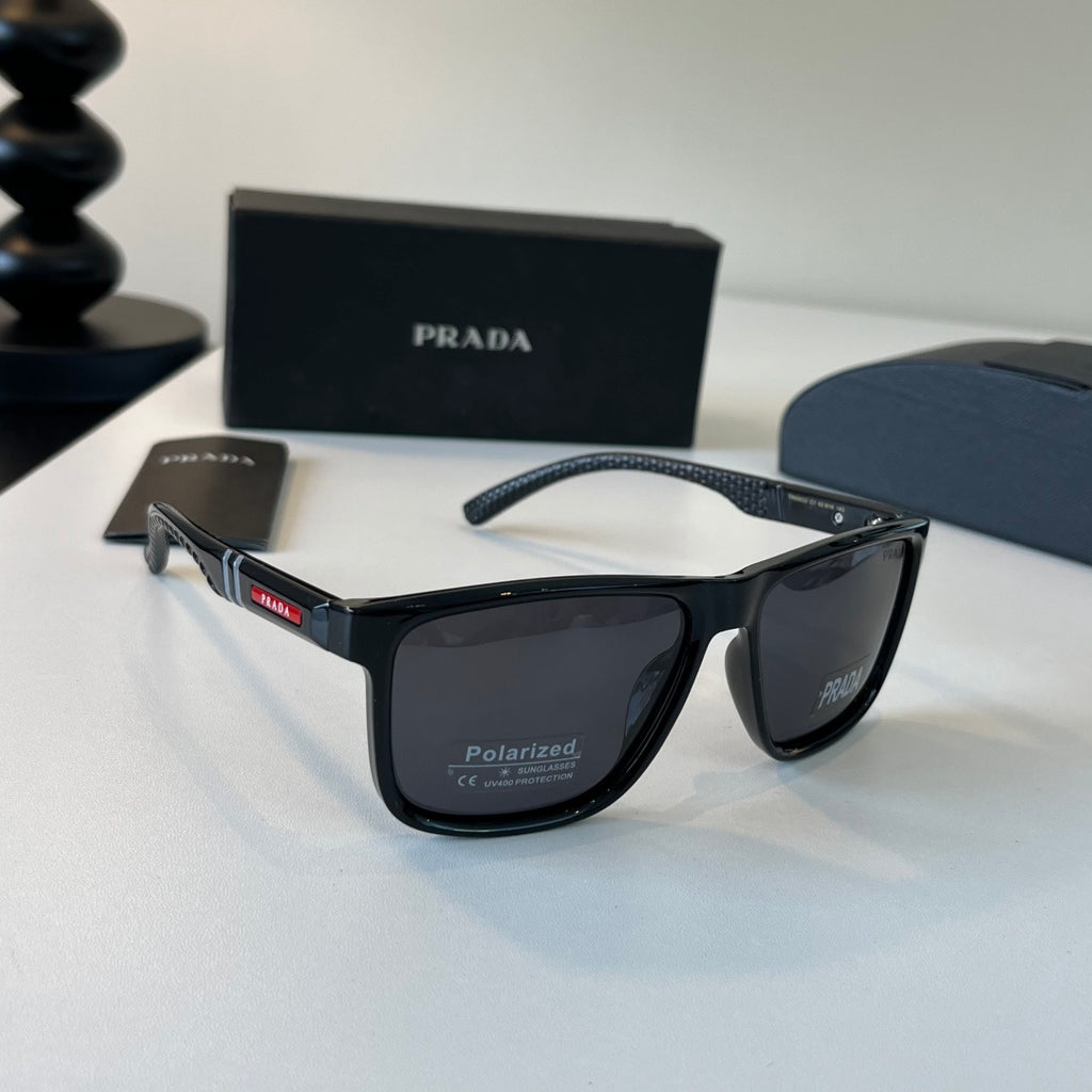 Prada Fashion Black Lens Sunglasses for Men - 432137