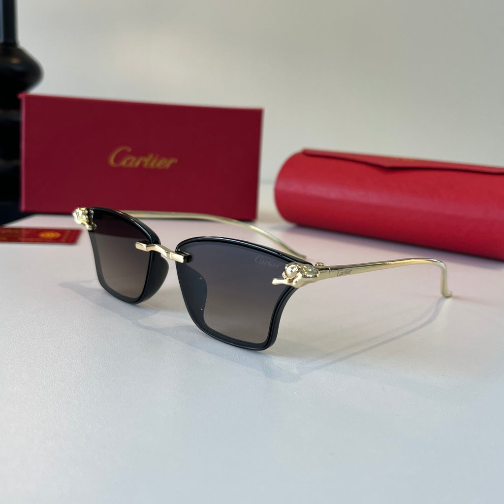 Cartier Lightweight Metal Rimless Silver Lens Sunglasses for Men & Wo - 487325 - detail image 3