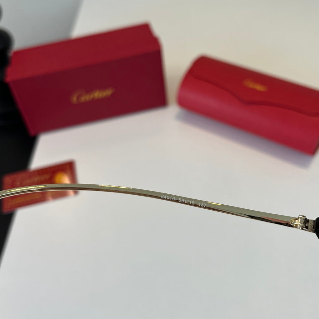 Cartier Lightweight Metal Rimless Silver Lens Sunglasses for Men & Wo - 432293 - detail image 9