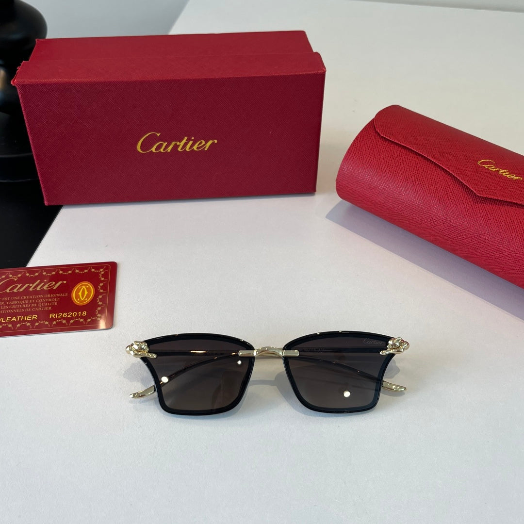 Cartier Lightweight Metal Rimless Silver Lens Sunglasses for Men & Wo - 432293 - detail image 4