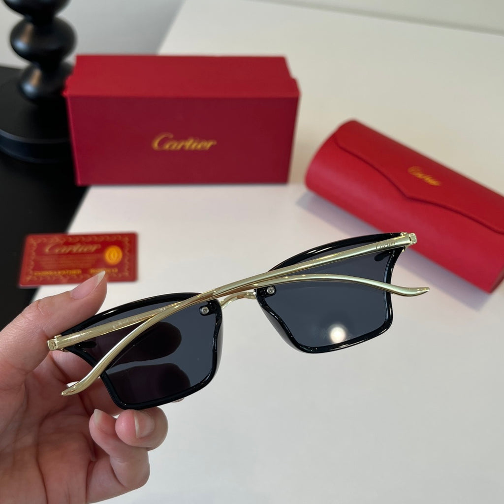 Cartier Lightweight Metal Rimless Silver Lens Sunglasses for Men & Wo - 487326 - detail image 8
