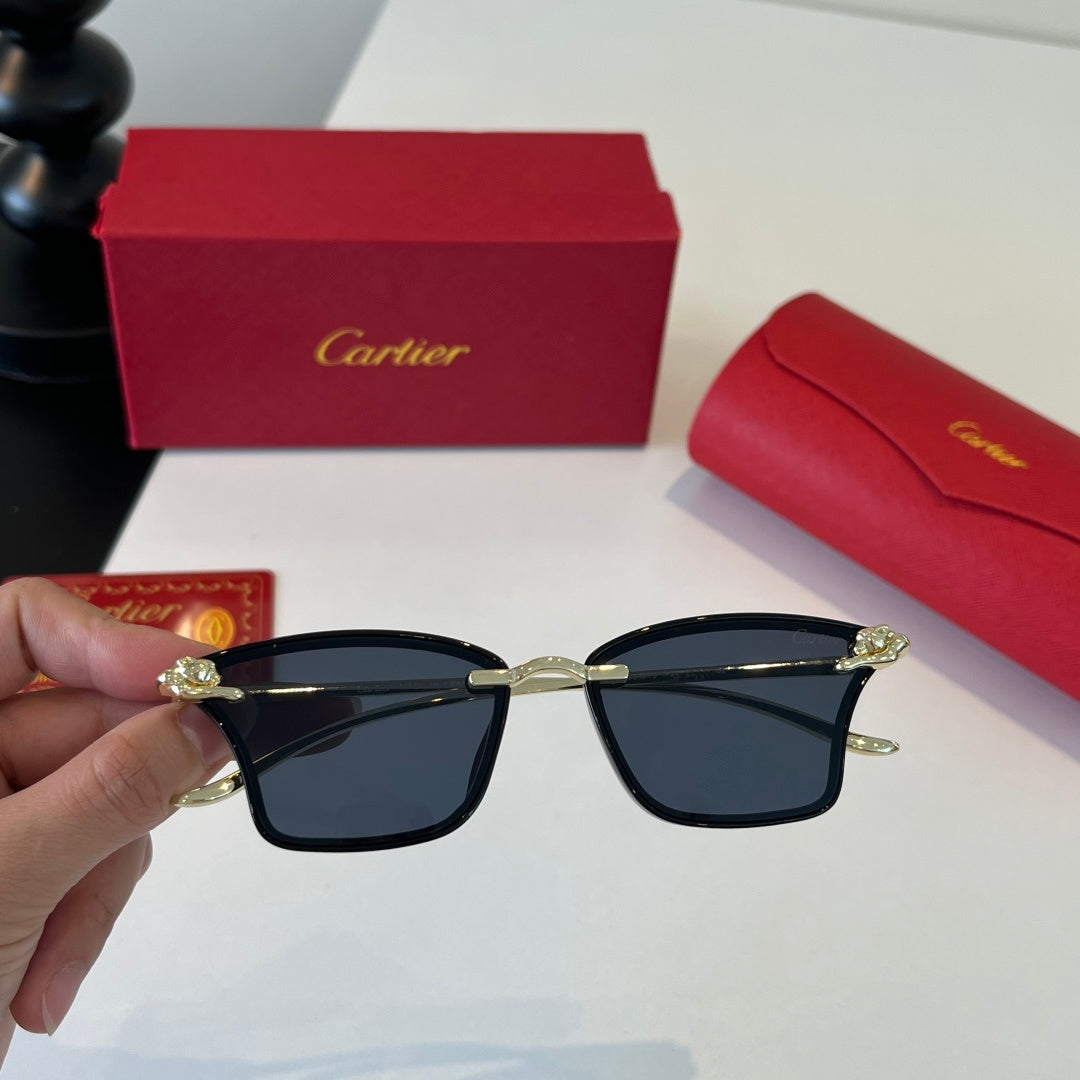 Cartier Lightweight Metal Rimless Silver Lens Sunglasses for Men & Wo - 415918 - detail image 4
