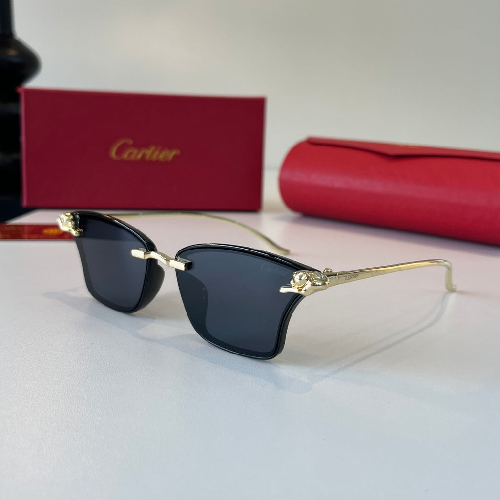 Cartier Lightweight Metal Rimless Silver Lens Sunglasses for Men & Wo - 415918 - detail image 3