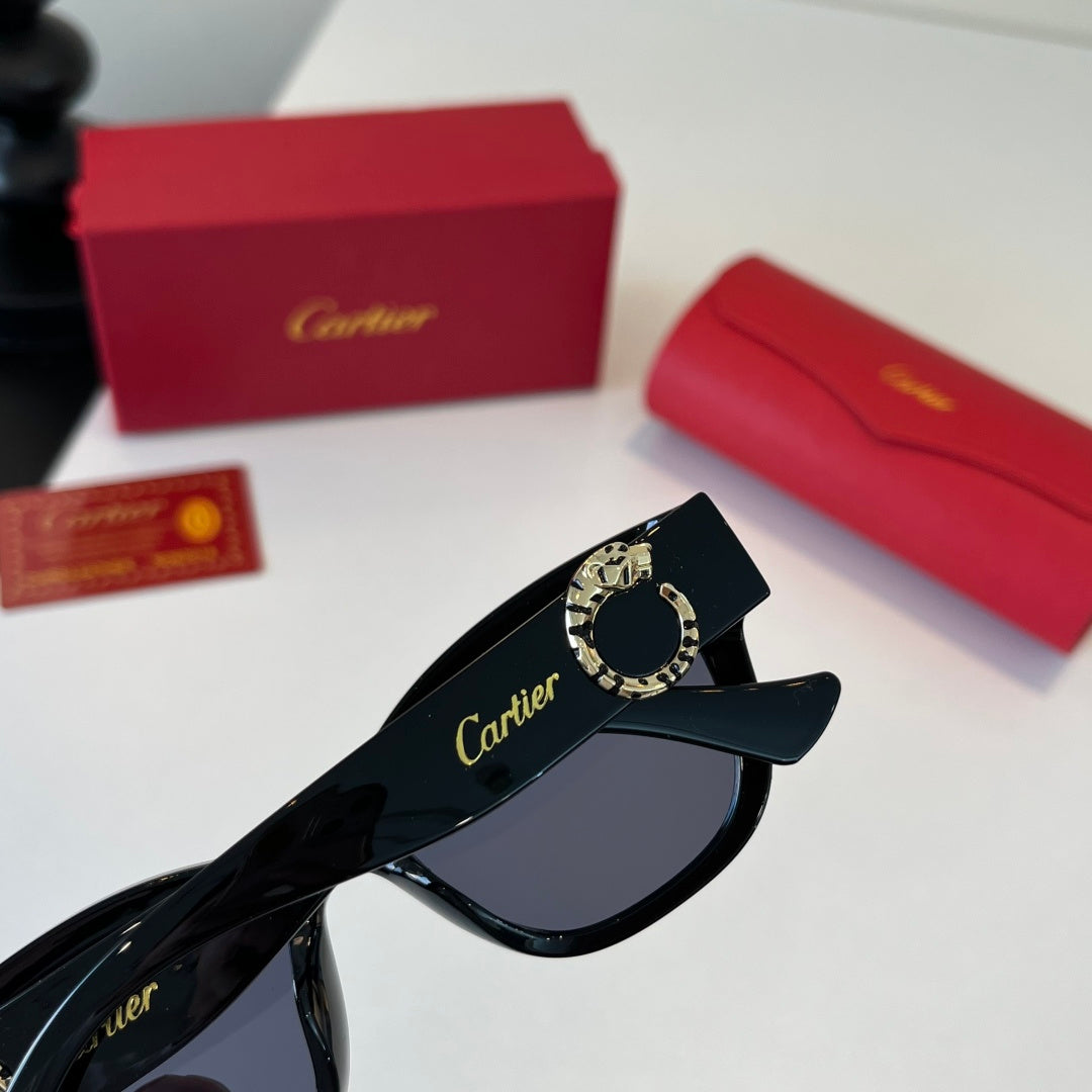 Cartier Fashion Black Lens Sunglasses for Men & Women - 415865 - detail image 7