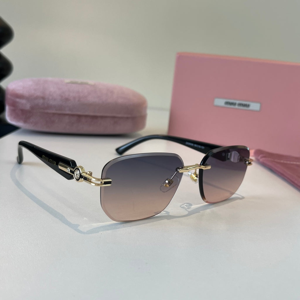 Miu Miu Fashion Silver Lens Sunglasses for Men & Women - 416220