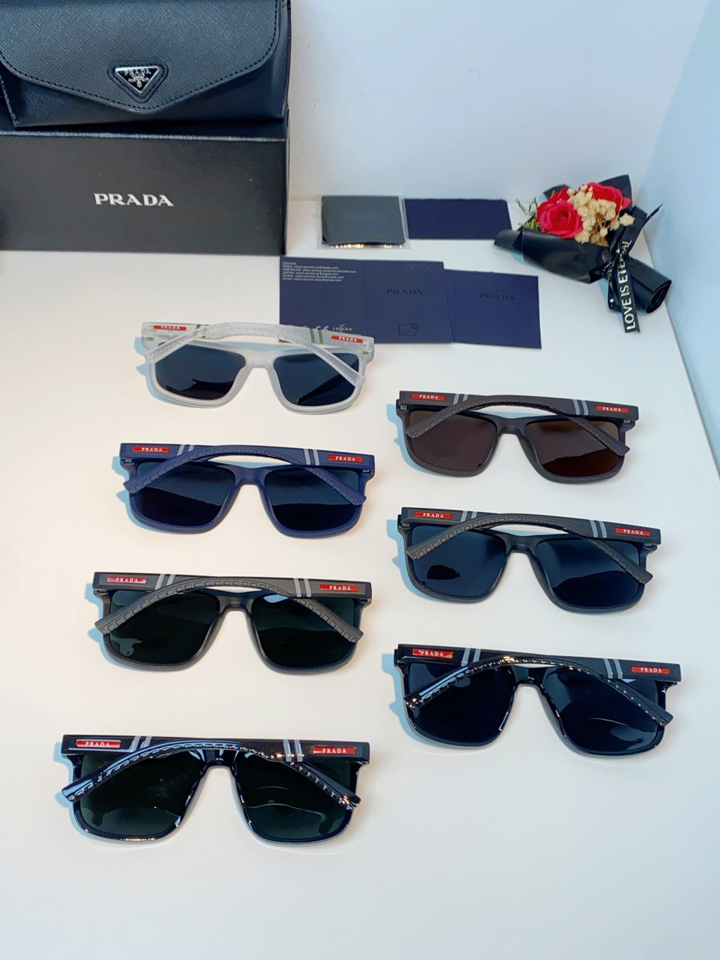 Prada Polarized Fashion Gray Lens Sunglasses for Men - 358447 - detail image 11