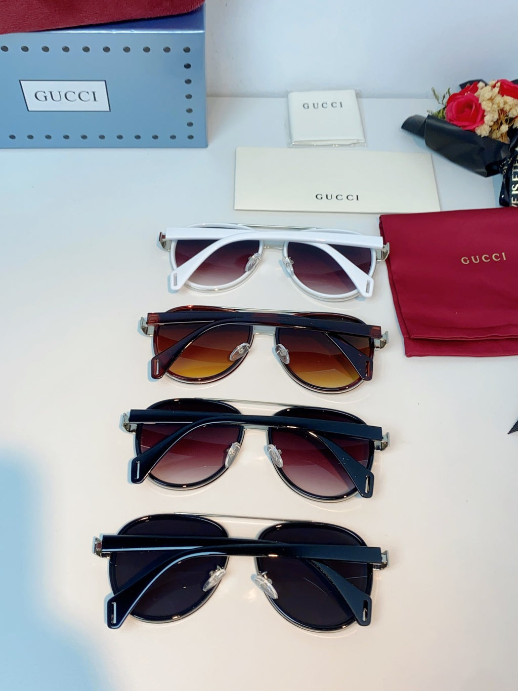 Gucci Aviator Brown Lens Sunglasses for Men & Women - 357960 - detail image 12