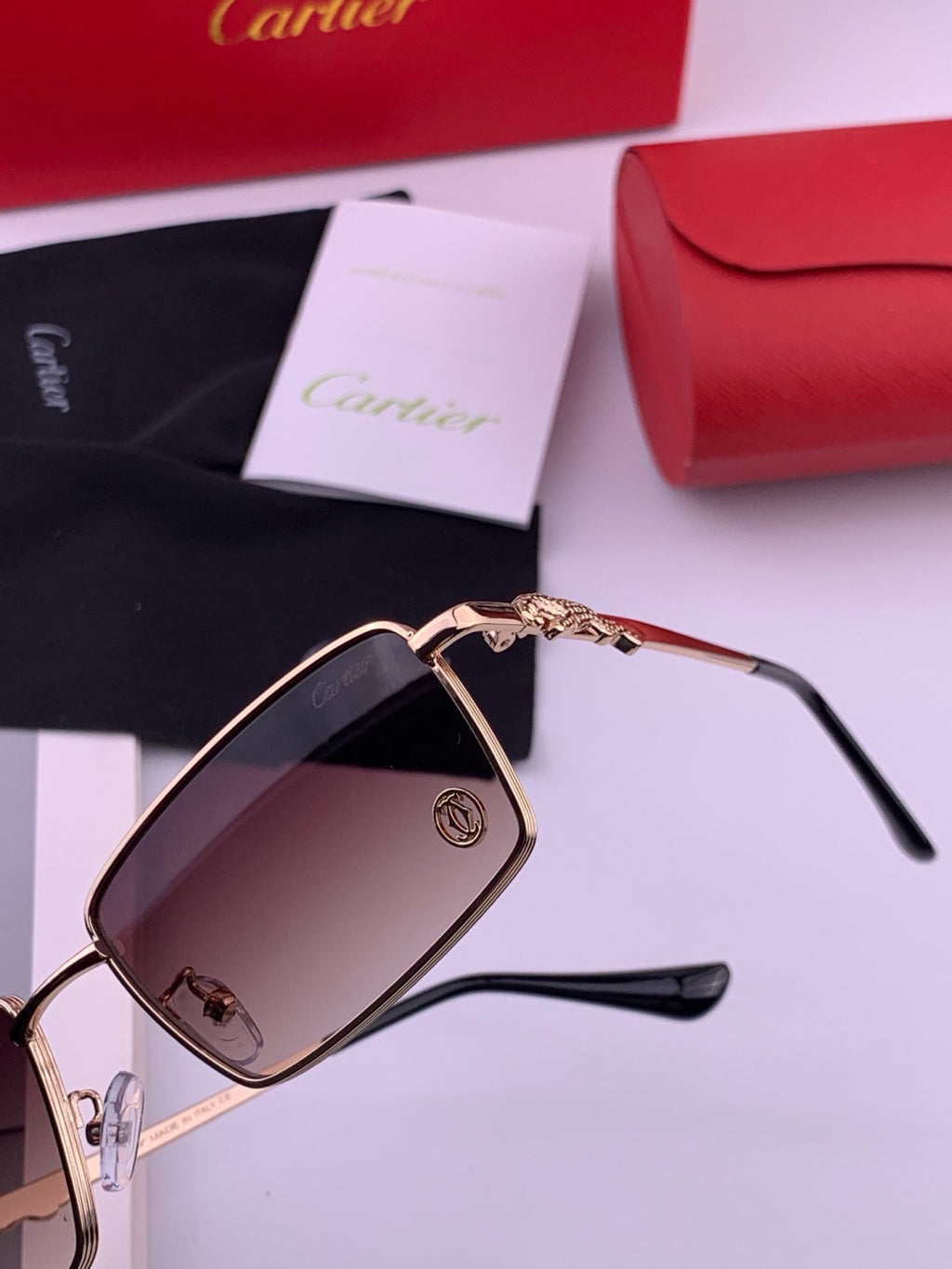 Cartier K51758 Fashion Black Lens Sunglasses for Men & Women - 358495 - detail image 3