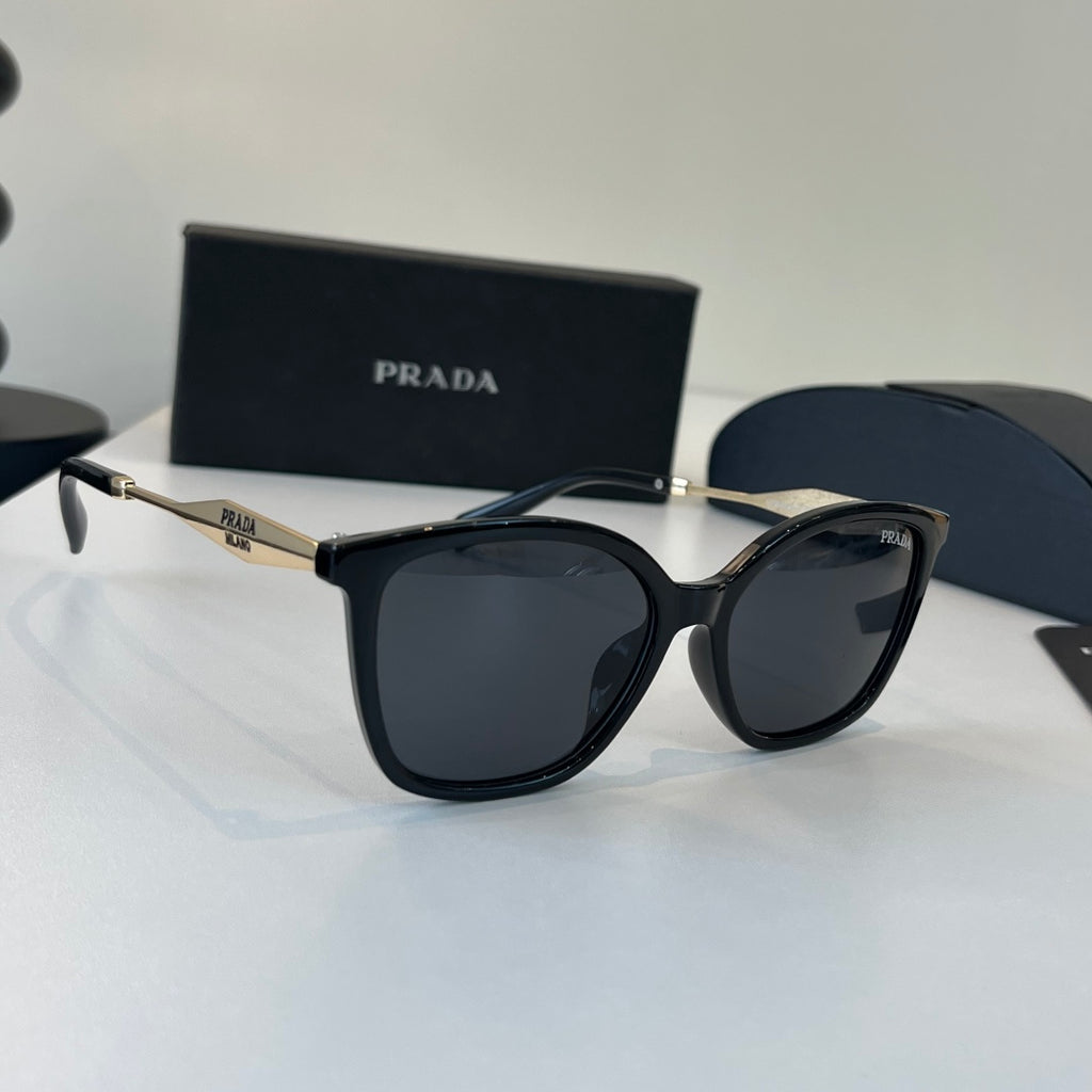 Prada Fashion Black Lens Sunglasses for Men - 382569