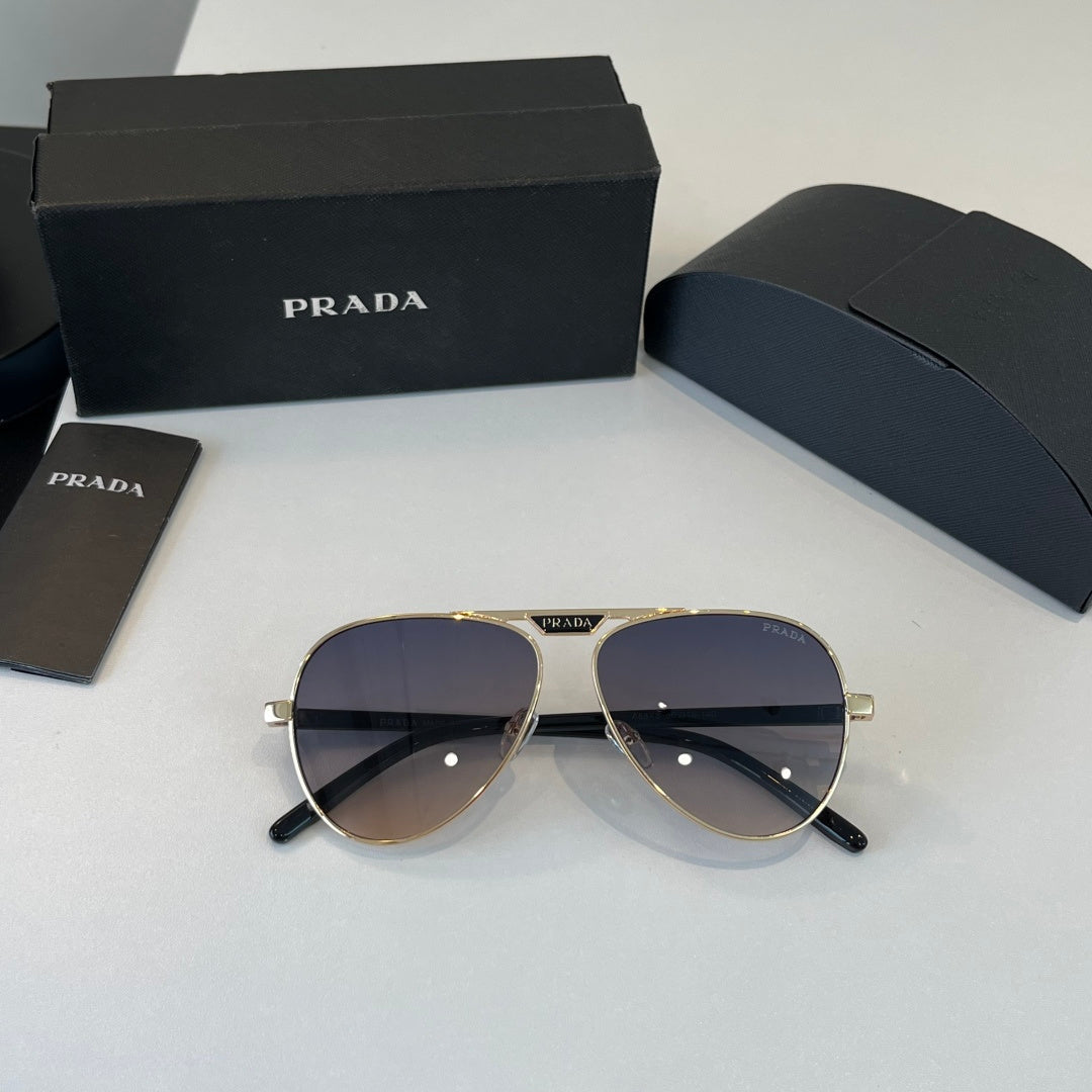 Prada Metal Aviator Silver Lens Sunglasses for Men & Women - 358364 - detail image 4
