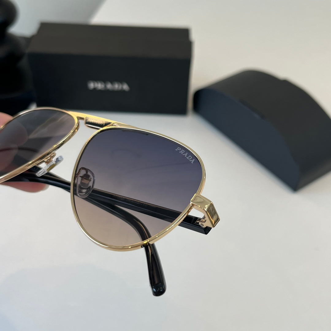 Prada Metal Aviator Silver Lens Sunglasses for Men & Women - 358364 - detail image 6
