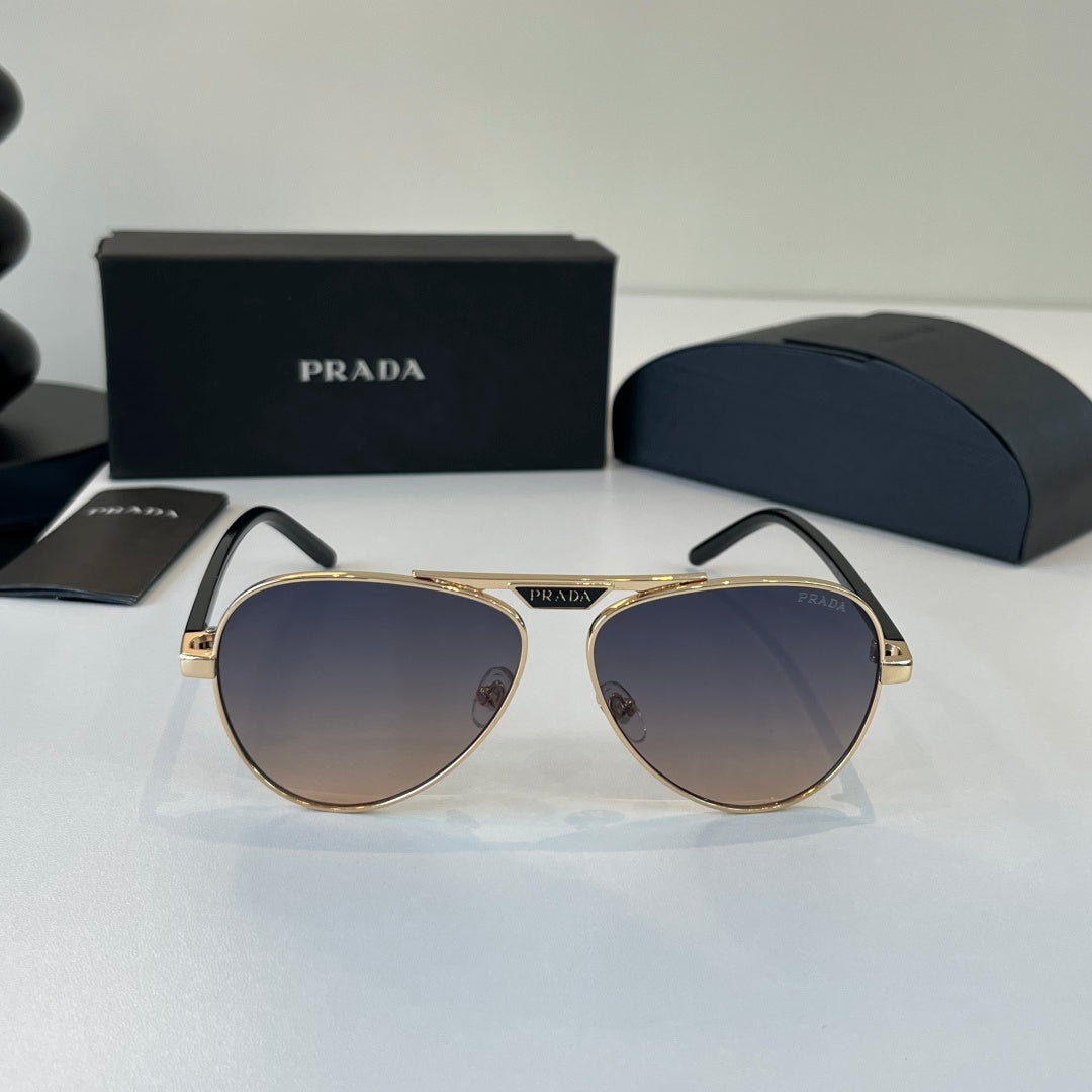 Prada Metal Aviator Silver Lens Sunglasses for Men & Women - 382572 - detail image 2