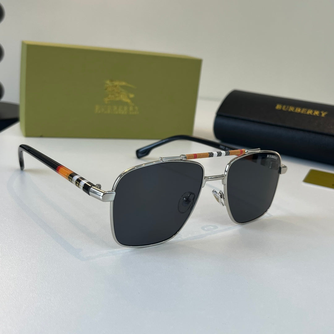Burberry Fashion Silver Lens Sunglasses for Men & Women - 465928