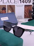 Gucci G07726 Polarized Square Black Lens Sunglasses for Men & Women - 357908