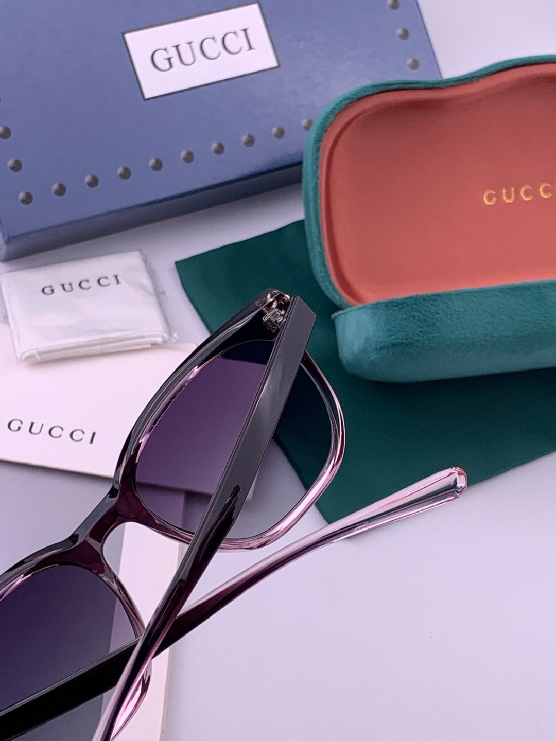 Gucci G17723 Round Black Lens Sunglasses for Men & Women - 357915 - detail image 5