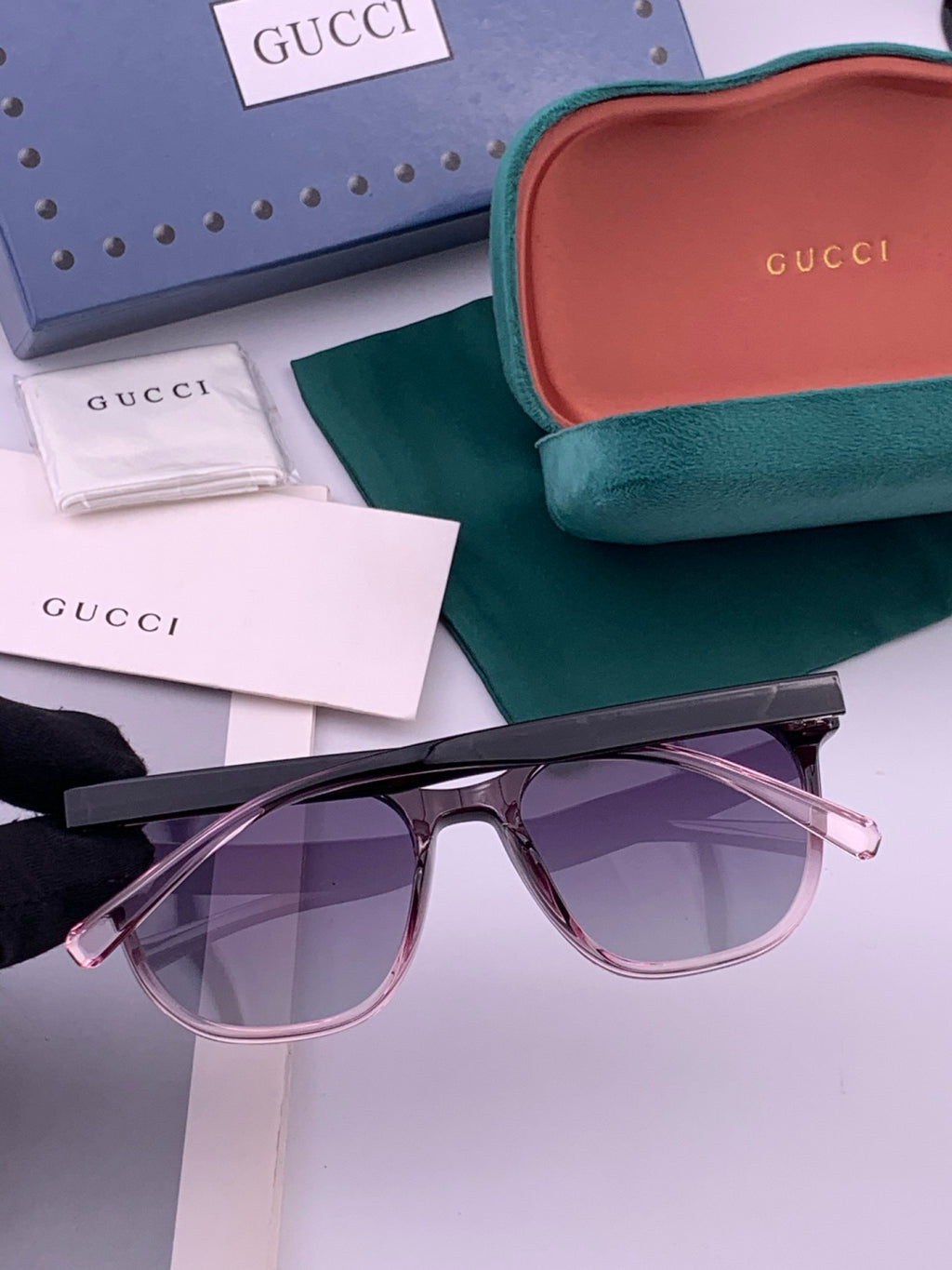 Gucci G17723 Round Black Lens Sunglasses for Men & Women - 357915 - detail image 6