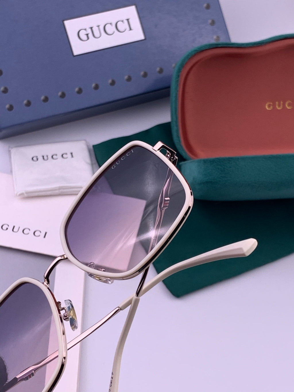 Gucci G1640 Polarized Round Brown Lens Sunglasses for Women - 357919 - detail image 4