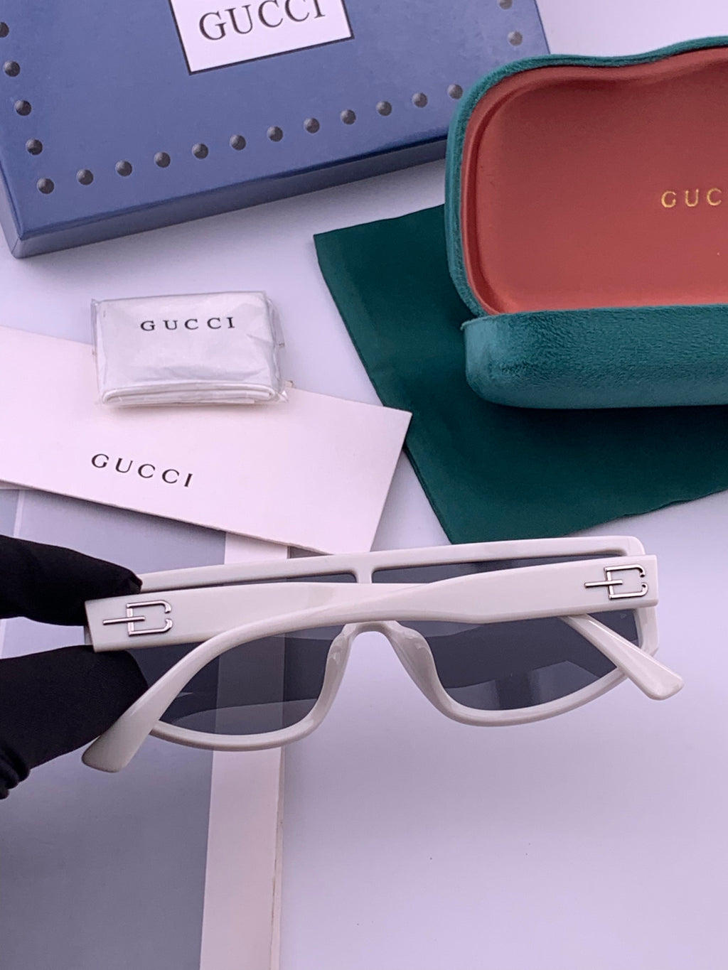 Gucci G3109 Fashion Black Lens Sunglasses for Men & Women - 357931 - detail image 6
