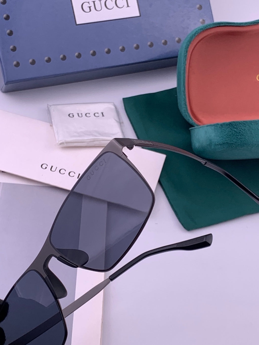 Gucci G6225 Polarized Aviator Gold Lens Sunglasses for Men - 357898 - detail image 3