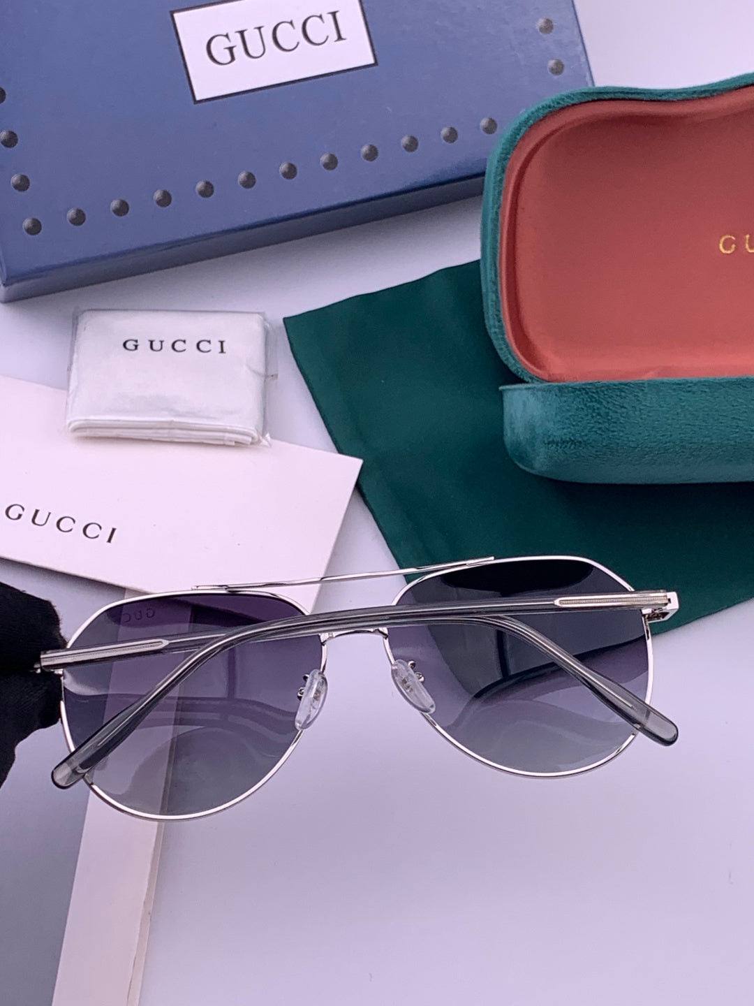 Gucci 5327 Polarized Aviator Gold Lens Sunglasses for Men & Women - 357887 - detail image 4