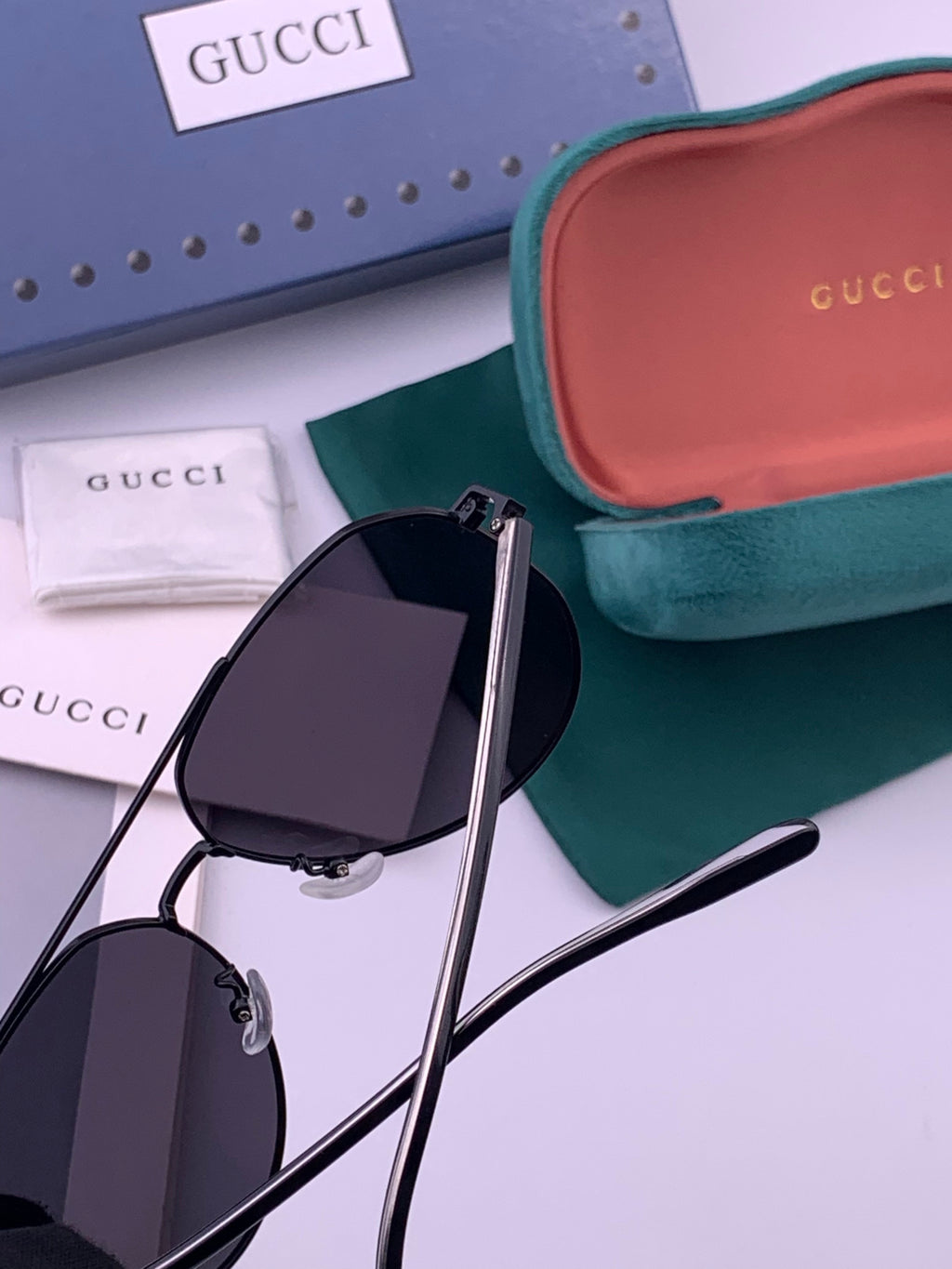 Gucci 5327 Polarized Aviator Gold Lens Sunglasses for Men & Women - 357888 - detail image 5
